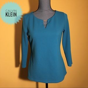 🔥Calvin Klein🔥 Blouse 3/4 sleeve textured size S